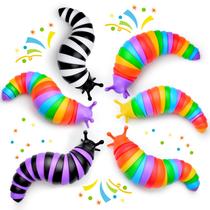 Fidget Toy Cevioce Fidget Slug 6 unidades para crianças a partir de 3 anos para alívio do estresse