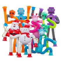 Fidget Toy Dodomag Xanadu Pop Tubes Robot, pacote com 8 unidades para crianças