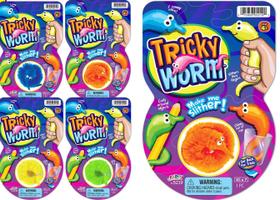 Fidget Toy JA-RU Magic Fuzzy Worms em cordas para crianças