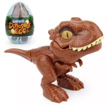 Fidget Toy Ovo De Dinossauro Marrom Brinquedo Divertido