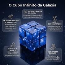 Fidget Toy Portátil Cubo Infinito Galáxia Articulado Fidget Toy Portátil Cubo Infinito Galáxia Articulado