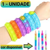 Fidget Toy pulseira Antistress Bolha Sensorial - Pop It - 1 UNIDADE