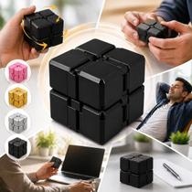 Fidget Toy Sensorial Brinquedo Cubo Infinito TEA/TDAH Stress Cor:Verde Neon