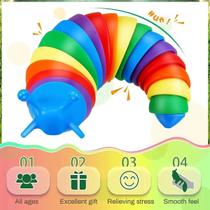 Fidget Toy Slug 3d Lagarta Lesma Articulada Brinquedo Fidget Toy Slug 3d Lagarta Lesma Articulada Brinquedo
