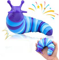 Fidget Toy Slug 3d Lagarta Lesma Articulada Brinquedo Fidget Toy Slug 3d Lagarta Lesma Articulada Brinquedo