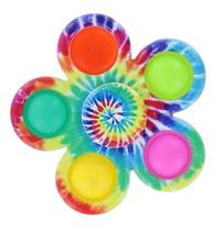 Fidget Toy Spinner Toynk Pop de 5 botões Rainbow Bubble Popping