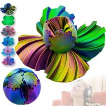 Fidget Toy TIMCHESS Gear Ball Gearsphere Spiral Cone vermelho azul verde