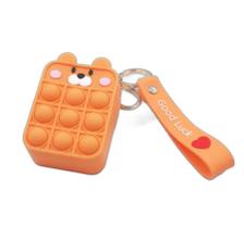 Fidget Toy Ursinho Pop It Sensorial Bolsa Chaveiro Pingente