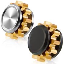 Fidget Toy Zhanmai Copper Gear Metal Spinner, 2 peças Fidget Toy Zhanmai Copper Gear Metal Spinner, 2 peças