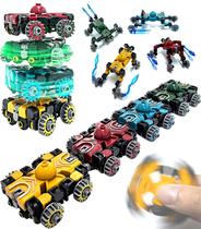 Fidget Toys altuco Transformable 4 peças de carro para robô e carruagem