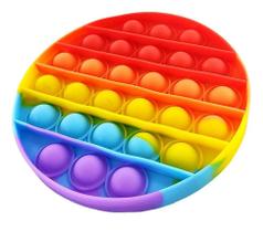 Fidget Toys Hand Spinner Anti Stress Pop It Bolha Colorido - Redondo