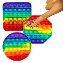 Fidget Toys Hand Spinner Anti Stress Pop It Bolha Colorido