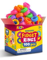 Fidget Toys KLT Fidget Ring Bulk 100 unidades para alívio do autismo infantil