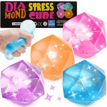 Fidget Toys MozKkiz Stress Balls Ice Squishy, pacote com 4 unidades para crianças Fidget Toys MozKkiz Stress Balls Ice Squishy, pacote com 4 unidades para crianças