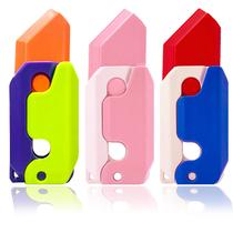 Fidget Toys OLRMA, 3 peças, faca de gravidade, impressão 3D para todas as idades