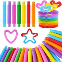 Fidget Toys Vanblue Pop Tubes, 28 pacotes para crianças com cartões Fidget Toys Vanblue Pop Tubes, 28 pacotes para crianças com cartões