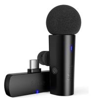 Fifine M6 Microfone S/fio Lapela Para Celular Android 2.4ghz Cor Preto