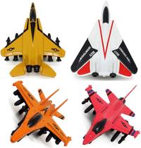 Fighter Jet Military Toy Airplane Die Cast Aircraft Model Pull-Back Air Force Playset para crianças