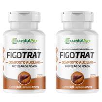 Figotrat 120 Cápsulas 500mg desinflamação Redução de Gordura Fígado Natural - EP Figotrat 120 Cápsulas 500mg desinflamação Redução de Gordura Fígado Natural - EP