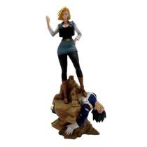 Figura Android 18 de Dragon Ball, 25 cm, PVC, em pé Figura Android 18 de Dragon Ball, 25 cm, PVC, em pé
