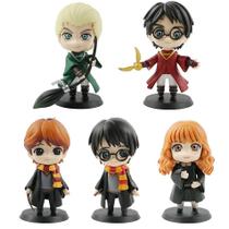 Figura Anime Harry Potter 10cm - Hermione, Ron e Malfoy (Qposket) - Decoração para Carro e Crianças