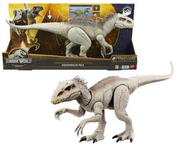 Figura Articulada Jurassic World Dino Trackers Indominus Rex Batalha de Camuflagem 55Cm - Com Luz e Som - Mattel - HNT63