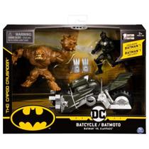 Figura Batman e Moto VS Cara de Barro DC Comics 2184 SUNNY - 7899573621841