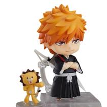Figura Bleach Nendoroid Ichigo Kurosaki com pelúcia de leão de 10 cm