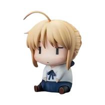 Figura Chibi Saber Da Série Fate De 10cm, Modelo De Anime Engraçado Com Rosto Pateta Sentado, Figura Chibi Saber Da Série Fate De 10cm, Modelo De Anime Engraçado Com Rosto Pateta Sentado,