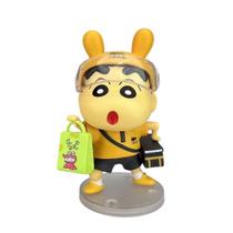 Figura Crayon Shin-chan Delivery Boy, roupa amarela de 12,5 cm Figura Crayon Shin-chan Delivery Boy, roupa amarela de 12,5 cm