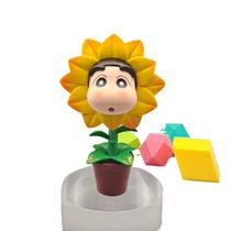 Figura Crayon Shin-chan Sunflower Estátua de PVC de 12,5 cm Figura Crayon Shin-chan Sunflower Estátua de PVC de 12,5 cm