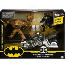 Figura Dc Comics Batman e Moto vs Cara de Barro Sunny 2184