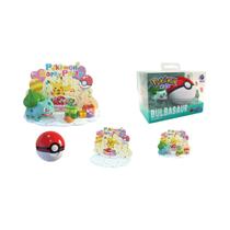 Figura De Ação 3D Pokémon Para Crianças Pikachu Squirtle Bulbasaur Snorlax Pokeball Modelo De Anime