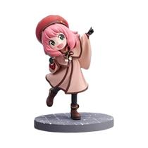 Figura De Ação Anime Anya Forger 15CM Gekijouban Spy Family Modelo Branco Kawaii Conjunto De