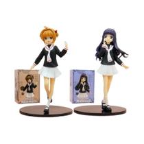 Figura De Ação Anime Card Captor Sakura De 16cm, Modelo PVC De Haruno Sakura E Tomoyo Daidoji,