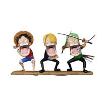 Figura De Ação Anime One Piece De 11cm, Luffy, Sanji, Zoro Em Posição De Combate, Modelo De PVC Para Figura De Ação Anime One Piece De 11cm, Luffy, Sanji, Zoro Em Posição De Combate, Modelo De PVC Para