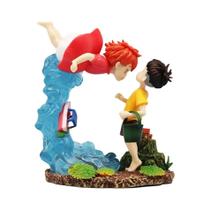 Figura De Ação Anime Ponyo De 15cm, Modelo Estático De Ponyo Encontra Sosuke, Ornamento Para