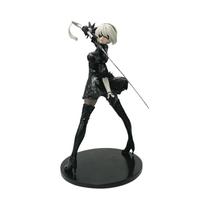 Figura De Ação Anime Yorha 2B Em PVC, Modelo Colecionável, Estatueta, Presente, 18CM, Preto E Branco Figura De Ação Anime Yorha 2B Em PVC, Modelo Colecionável, Estatueta, Presente, 18CM, Preto E Branco