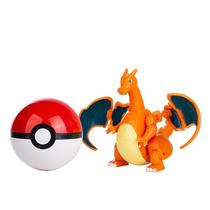 Figura de ação Boneco Pokemon articulado na pokebola Brinquedo Mewtwo Pikachu Greninja Solgaleo Lunala Charizard Gyarad