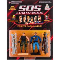 Figura de Ação Colecionável SOS Commandos vs Terror Gulliver Cor:Cronos e Shark