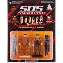 Figura de Ação Colecionável SOS Commandos vs Terror Gulliver Cor:J.Dean e Jackall