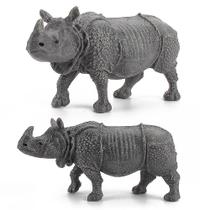 Figura de ação de PVC sólido com ornamento decorativo Sajy Rhino