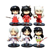 Figura De Ação Do Anime Inuyasha Higurashi Kagome Miroku Sesshoumaru Modelo PVC Versão Q Para