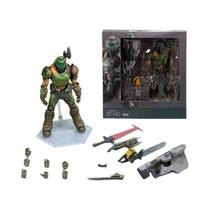 Figura De Ação Doom Guy Slayer De 16CM, Modelo De Brinquedo Movível Doom Eternal SP-140, Estátua Figura De Ação Doom Guy Slayer De 16CM, Modelo De Brinquedo Movível Doom Eternal SP-140, Estátua