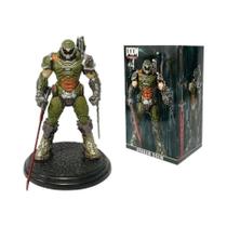 Figura De Ação Doom Slayer 21.5cm Em PVC Decorações Para Quarto De Jogos Anime Modelo Adulto