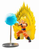 Figura de Ação Dragon Ball Z - Super Saiyajin Son Goku com Efeitos Kamehameha e Teletransporte