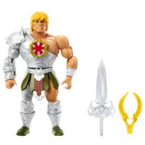 Figura de Ação e Acessório Masters of the Universe Origins, He-Man com Armadura Rise of Snake Men e Mini História em Quadrinhos, 14 cm Figura de Ação e Acessório Masters of the Universe Origins, He-Man com Armadura Rise of Snake Men e Mini História em Quadrinhos, 14 cm