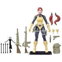 Figura de Ação G.I. Joe Classified Series - Scarlett com Cartão Retro Figura de Ação G.I. Joe Classified Series - Scarlett com Cartão Retro