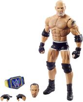 Figura de ação Goldberg Elite Collection - Universal Champ e BuildAFigure Rocco. Presente para fãs WWE