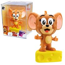 Figura De Ação Jerry Boneco Articulado Decorativo Em Caixa Acrílica Coleção Tom E Jerry - Líder Brinquedos